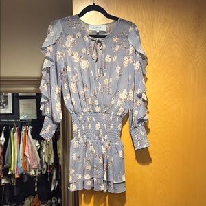 Blue Life Floral Ruffle Dress